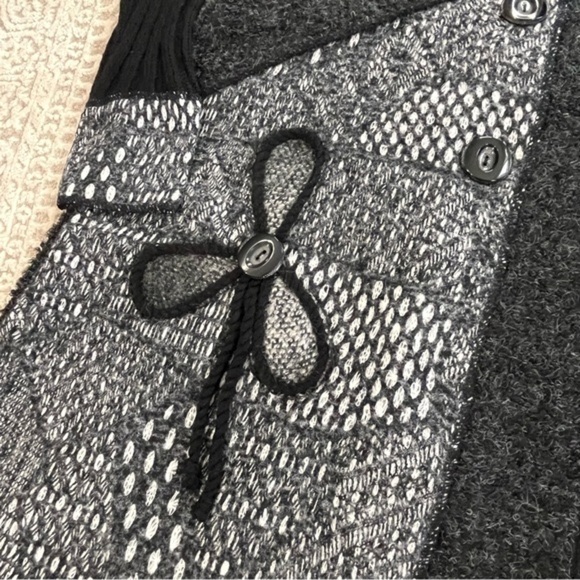 NWT Sioni Wool/Mohair Patchwork Sweater Coat - Picture 10 of 16